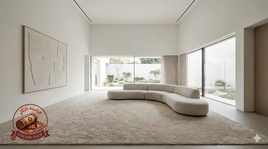 مینیمالیسم جدید: بزرگتر و خلوتتر، فرشینه نازگل