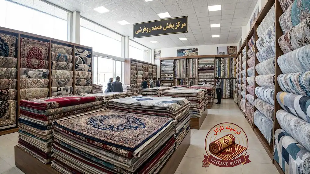 معرفی معتبرترین مراکز پخش روفرشی؛ راهنمای خرید عمده و خرده، فرشینه نازگل