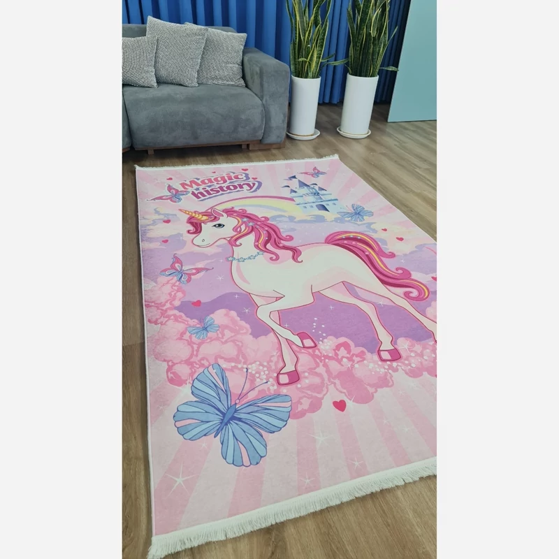 فرشینه کودک طرح اسب تک شاخ C147 ضد لغزش - تصویر 5