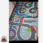 فرشینه اتاق کودک | جنس مخمل نرم و صاف | طرح جاده | ضد لغزش ( ابعاد مختلف) c132
