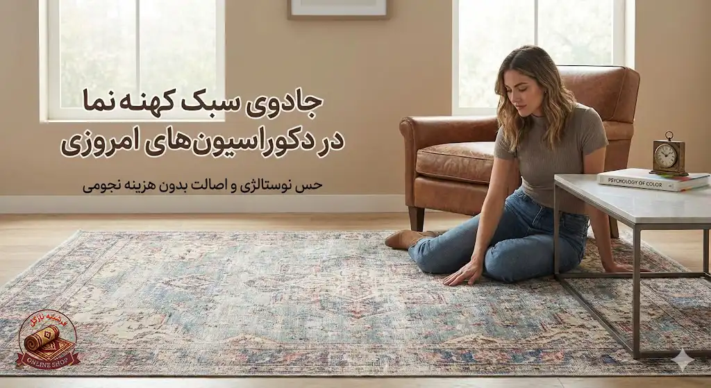 جادوی سبک کهنه‌نما در دکوراسیون‌های امروزی، فرشینه نازگل