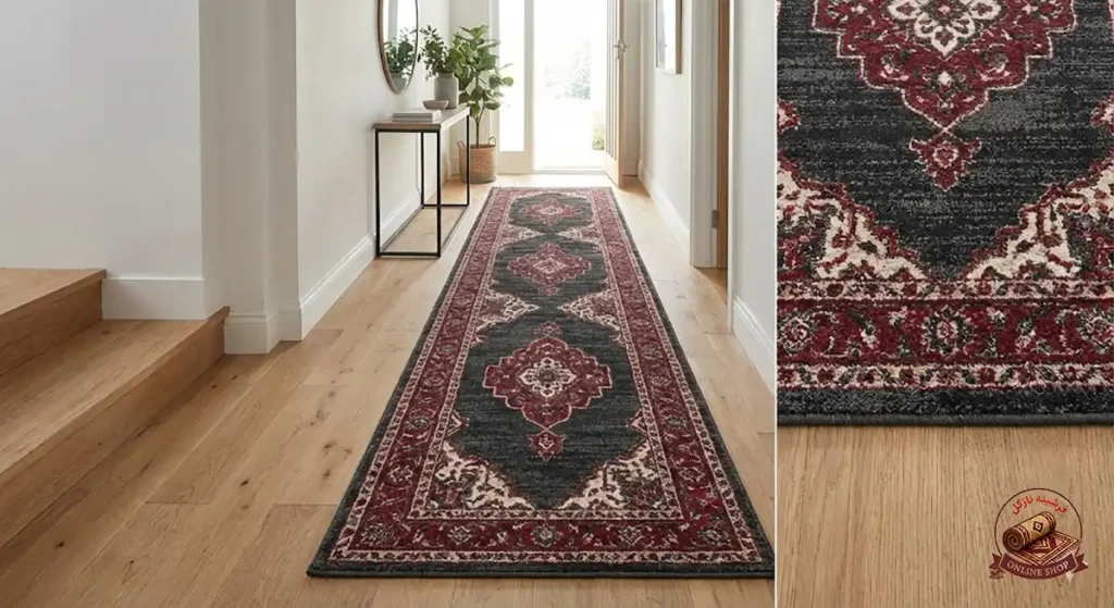 راهنمای جامع انتخاب بهترین مدل فرشینه راهرو برای ورودی منزل، فرشینه نازگل