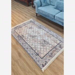 فرشینه مخمل ترک طرح طوسی وینتیج کد h461
