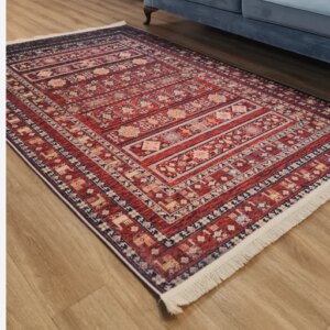 فرشینه مخمل سنتی لاکی قشقایی کد L281