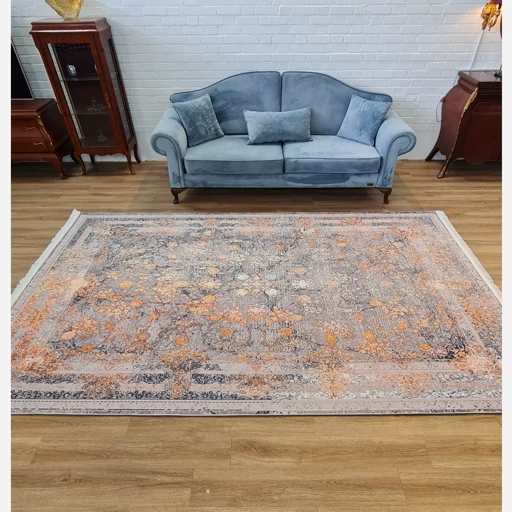 فرشینه مخمل ترک ضد لغزش بدون پرز مدل L128 (قابل سفارش در ابعاد دلخواه) - تصویر 4