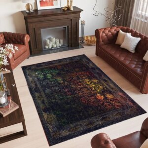 فرشینه ماشینی مدرن طرح تابش کد L113 رویه نرم و لطیف